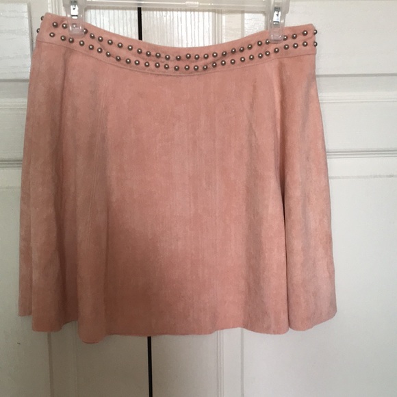 Design lab by Lord and Taylor pink velour skirt - Picture 2 of 8